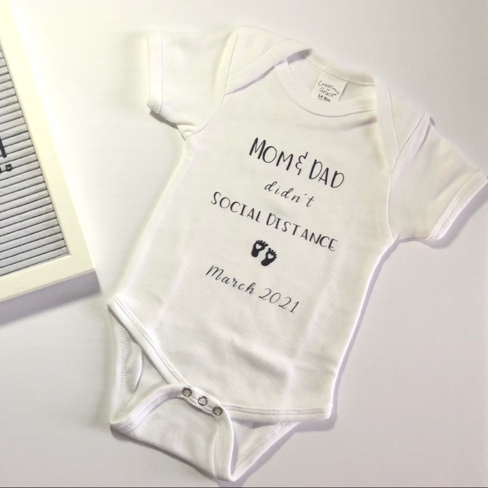 Mom and Dad Didn’t Social Distance Onesie - Picture 2 of 2